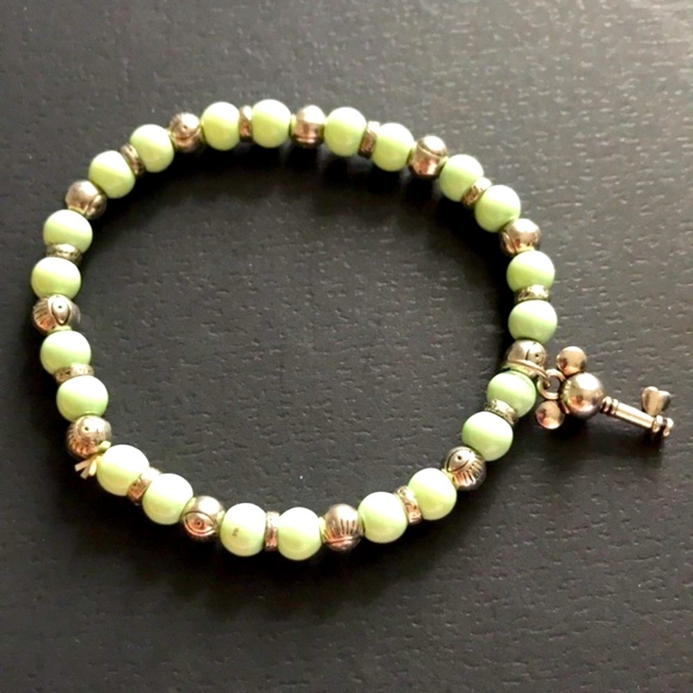 Disney bracelet real stone 925‎ silver